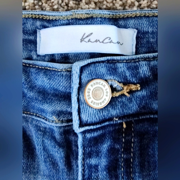 KanCan Medium Blue Distressed Cropped Jeans Women's 13 30 - Picture 6 of 7